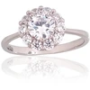 Diamond Sky Jewelry Sidabrinis žiedas su cirkoniais „Akmeninė Gėlė VII“