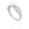 Diamond Sky Jewelry Sidabrinis žiedas su cirkoniais ir perlais „Silk Route“