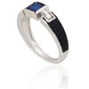 Diamond Sky Jewelry Sidabrinis žiedas su cirkoniais ir emaliu „Athens“