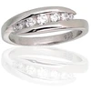 Diamond Sky Jewelry Sidabrinis žiedas su cirkoniais „Kamelija II“