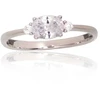 Diamond Sky Jewelry Sidabrinis žiedas su cirkoniais „Sidabrinis Mist“