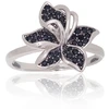 Diamond Sky Jewelry Sidabrinis žiedas su cirkoniais „Frost Petal“