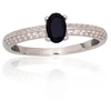 Diamond Sky Jewelry Sidabrinis žiedas su cirkoniais „Evening Star“