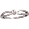 Diamond Sky Jewelry Sidabrinis žiedas su cirkoniais „Crystal Knot“