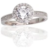 Diamond Sky Jewelry Sidabrinis žiedas su cirkoniais „Širdys ir Strėlės II“