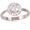 Diamond Sky Jewelry Sidabrinis žiedas su cirkoniais „Akmeninė Gėlė IX“