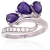 Diamond Sky Jewelry Sidabrinis žiedas su cirkoniais ir ametistais „Amethyst Tale“
