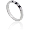 Diamond Sky Jewelry Sidabrinis žiedas su cirkoniais ir emaliu „Domino“
