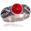 Diamond Sky Jewelry Sidabrinis žiedas su koralais „Coral Magic II“
