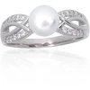 Diamond Sky Jewelry Sidabrinis žiedas su cirkoniais ir perlais „Silk Route“