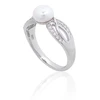Diamond Sky Jewelry Sidabrinis žiedas su cirkoniais ir perlais „Silk Route“
