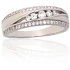 Diamond Sky Jewelry Sidabrinis žiedas su cirkoniais „Kristalo Takas X“