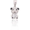 Diamond Sky Jewelry Vaikiškas sidabrinis pakabukas su cirkoniais ir emaliu „Bear II“