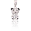 Diamond Sky Jewelry Vaikiškas sidabrinis pakabukas su cirkoniais ir emaliu „Bear II“