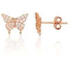 Diamond Sky Jewelry Vaikiški sidabriniai auskarai-vinukai su cirkoniais „Tender Flight“