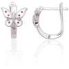 Diamond Sky Jewelry Vaikiški sidabriniai auskarai su emaliu „Summer Breeze“