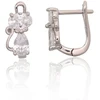 Diamond Sky Jewelry Vaikiški sidabriniai auskarai su cirkoniais „Katė IV“