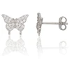 Diamond Sky Jewelry Vaikiški sidabriniai auskarai su cirkoniais „Tender Flight II“