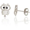 Diamond Sky Jewelry Vaikiški sidabriniai auskarai su cirkoniais „Owlet“