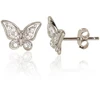 Diamond Sky Jewelry Vaikiški sidabriniai auskarai su cirkoniais „Celestial Butterflies IV“