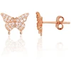 Diamond Sky Jewelry Vaikiški sidabriniai auskarai su cirkoniais „Tender Flight“