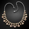 Diamond Sky Jewelry Vestuvinis vėrinys „Kristalo Šakelė (Golden Shadow)“ su Swarovski™ kristalais