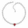 Diamond Sky Jewelry Vestuvinis vėrinys „Saint Valentine II (Raudona Magma)“ su Swarovski™ kristalais