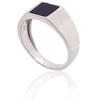 Diamond Sky Jewelry Vyriškas sidabrinis žiedas su oniksu „Bastian“