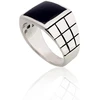 Diamond Sky Jewelry Vyriškas sidabrinis žiedas su oniksu „Vincent II“