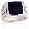 Diamond Sky Jewelry Vyriškas sidabrinis žiedas su oniksu „Vincent II“