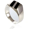 Diamond Sky Jewelry Vyriškas sidabrinis žiedas su oniksu „Dark Horizon“
