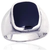 Diamond Sky Jewelry Vyriškas sidabrinis žiedas su oniksu „Maximilian III“