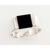 Diamond Sky Jewelry Vyriškas sidabrinis žiedas su oniksu „Bastian IV“