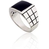 Diamond Sky Jewelry Vyriškas sidabrinis žiedas su oniksu „Vincent II“