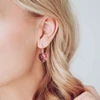 Marmara Sidabriniai auskarai „Juliet (Light Rose)“ su Swarovski® kristalais