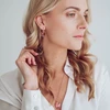 Marmara Sidabriniai auskarai „Juliet (Light Rose)“ su Swarovski® kristalais
