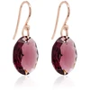 Marmara Sidabriniai auskarai „Tender Oval (Amethyst)“ su Swarovski® kristalais
