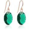 Marmara Sidabriniai auskarai „Tender Oval (Emerald)“ su Swarovski® kristalais