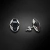 Spark Sidabriniai auskarai „Delia (Graphite Lite Chrome)“ su Swarovski® kristalais