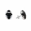 Spark Sidabriniai auskarai „Delia (Graphite Lite Chrome)“ su Swarovski® kristalais