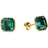 Spark Sidabriniai auskarai „Imperial II (Emerald)“ su Swarovski® kristalais