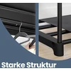 SONGMICS Atvira spinta su drabužių pakabomis 43 x 124 x 182 cm, juoda