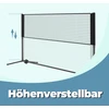 Songmics 500 cm badmintono tinklas, reguliuojamo aukščio, tinklinio tinklas