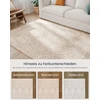 Songmics Boho stiliaus kilimas 140 x 200 cm, kapučino spalvos