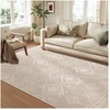 Songmics Kilimas 200x290 cm cappuccino spalvos