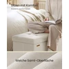 Songmics Suolas su daiktadėže 38 x 110 x 40 cm Kojinė 112 L cappuccino beige