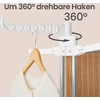 Songmics Skalbinių džiovyklė sidabrinė–balta