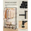 Songmics Drabužių lentyna su lentynomis 29 x 73 x 158,4 cm matinės juodos spalvos