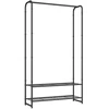 Songmics Drabužių lentyna su lentynomis 29 x 73 x 158,4 cm matinės juodos spalvos