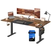 Songmics Reguliuojamo aukščio stalas 180 x 80 x 72-120cm